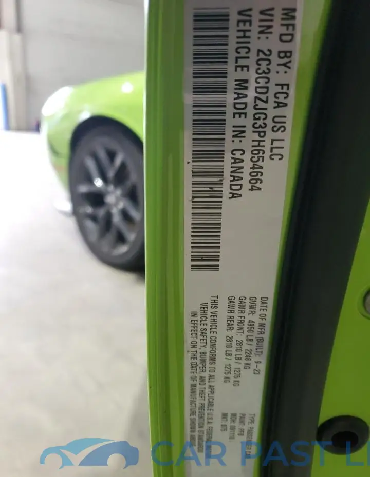 2C3CDZJG3PH654664# 12
