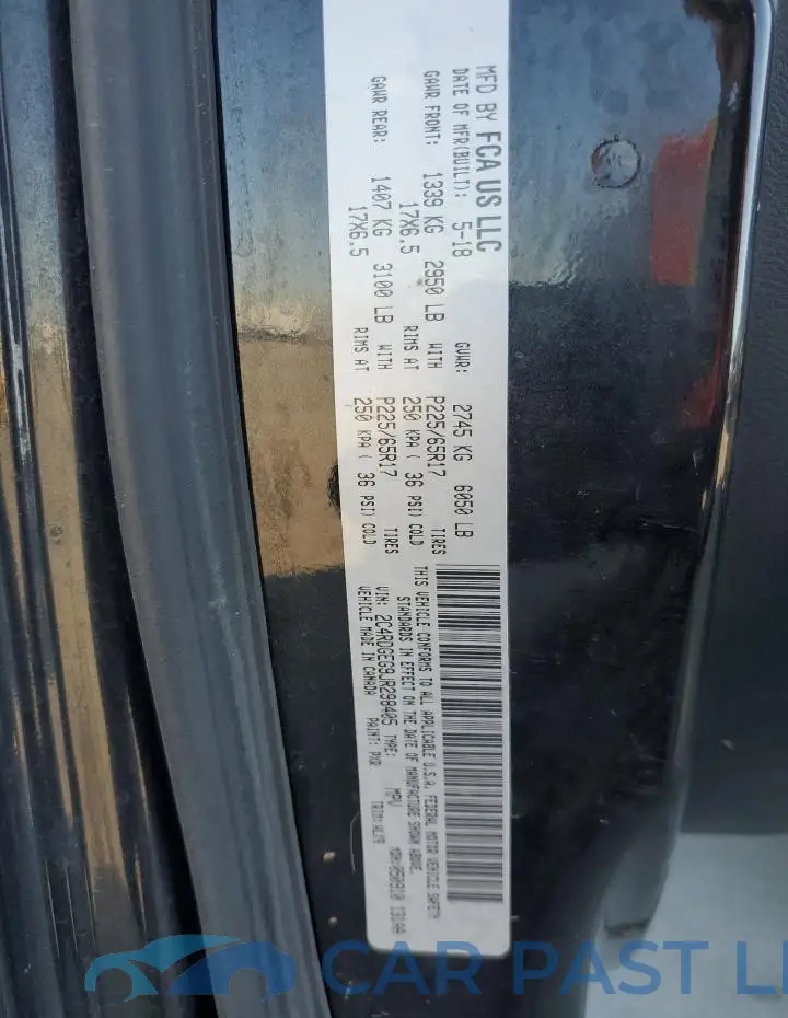 2C4RDGEG9JR298405# 13