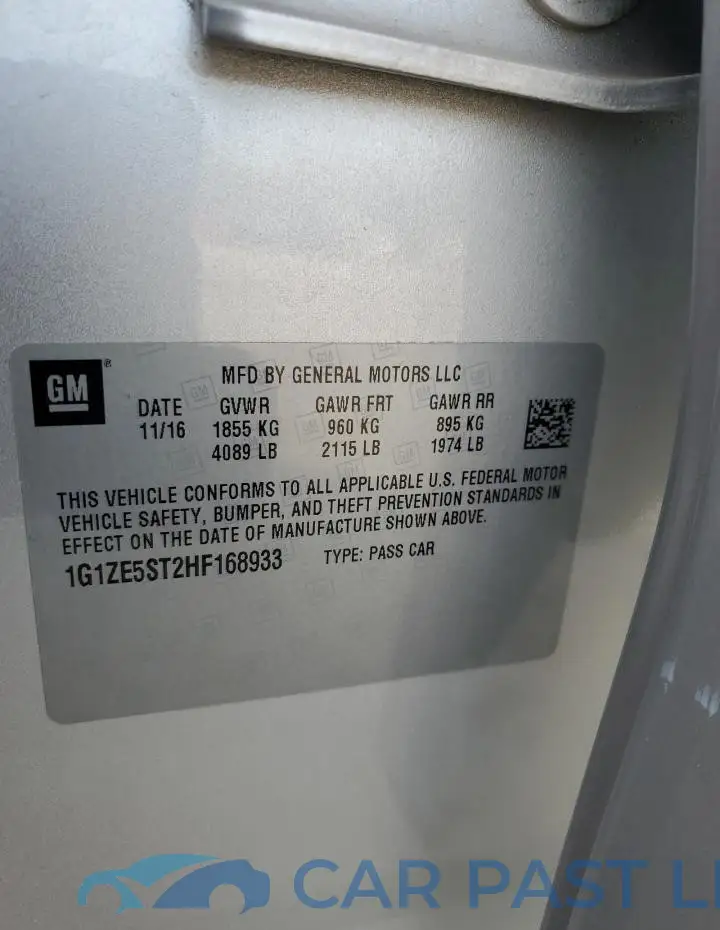 1G1ZE5ST2HF168933# 13