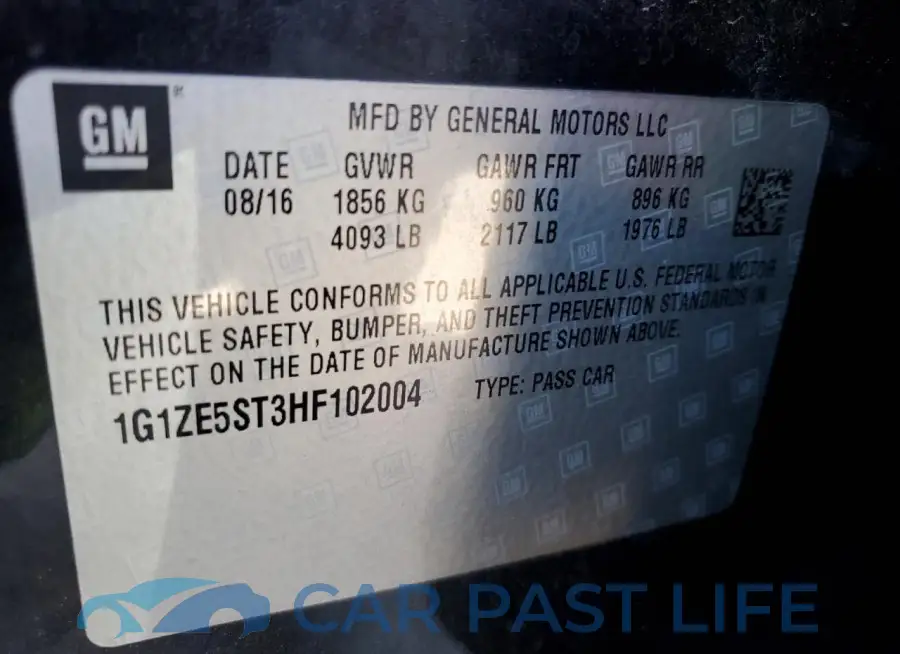 1G1ZE5ST3HF102004# 12