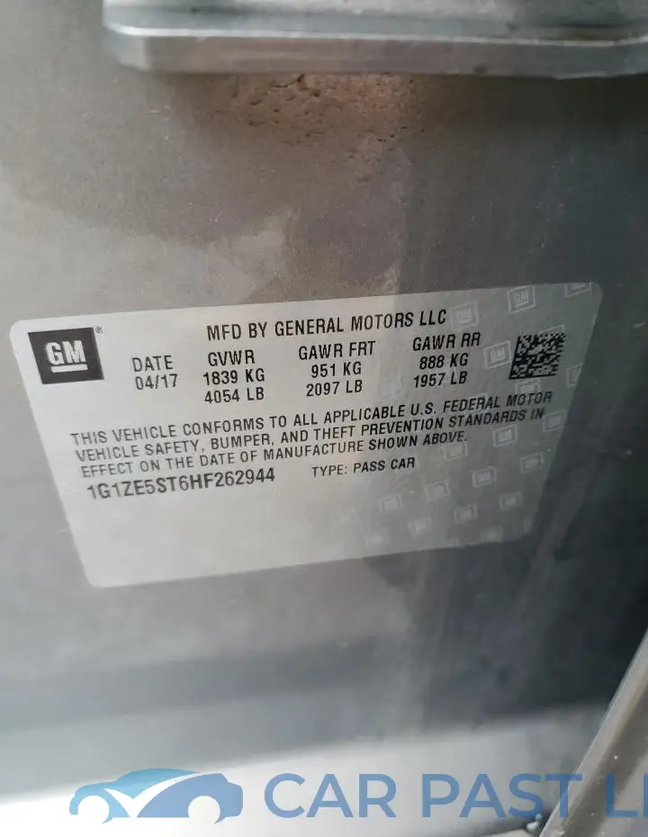 1G1ZE5ST6HF262944# 12