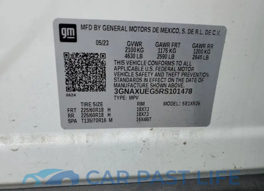 3GNAXUEG5RS101478# 13