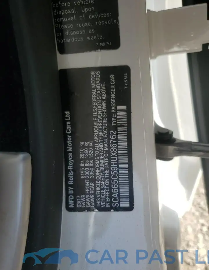 SCA665C59HUX86762# 13