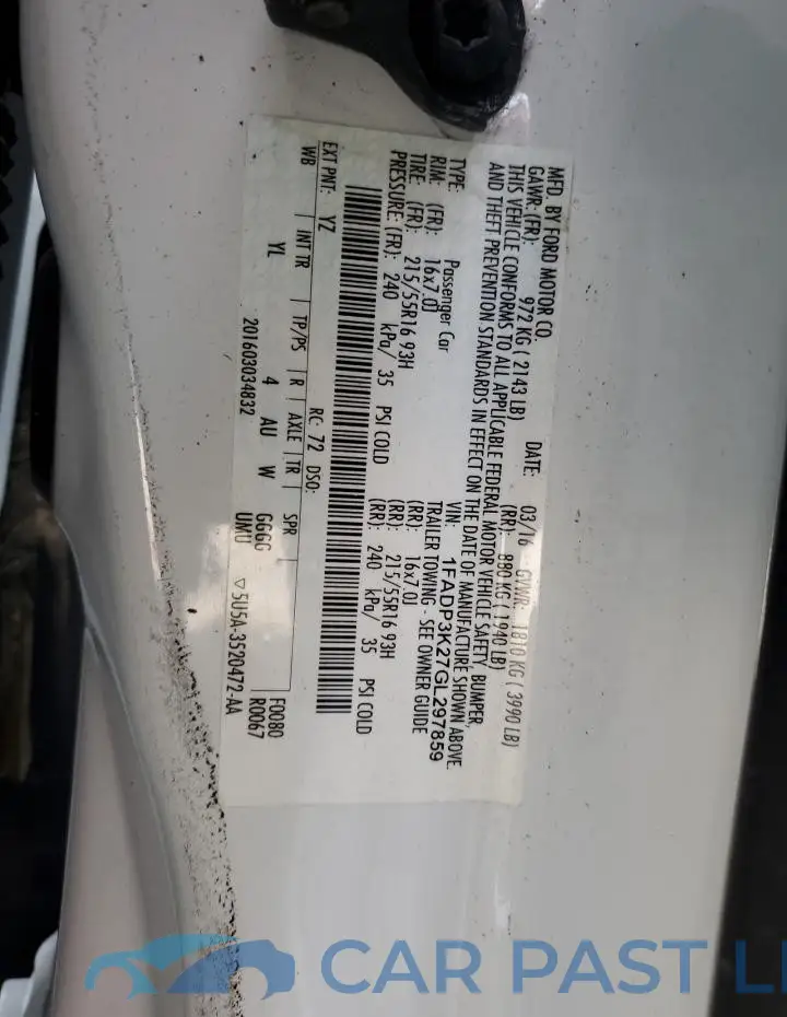 1FADP3K27GL297859# 12