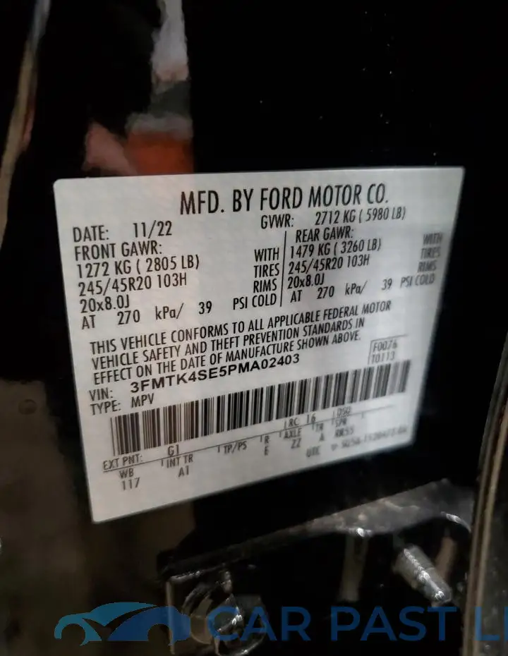 3FMTK4SE5PMA02403# 13