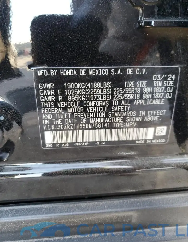 3CZRZ1H55RM756141# 13