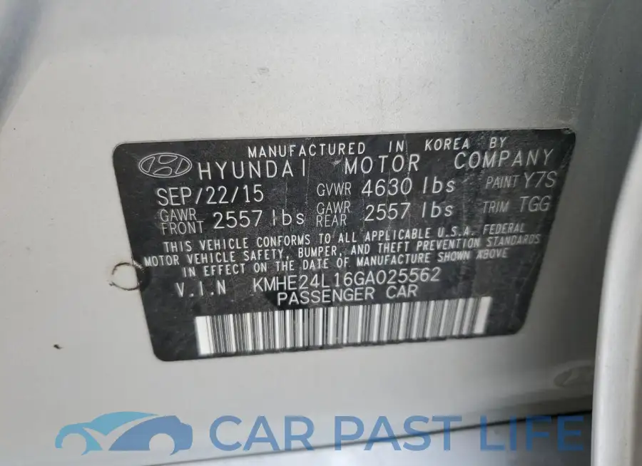 KMHE24L16GA025562# 12
