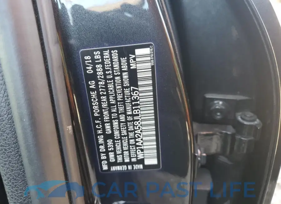 WP1AA2A58JLB11367# 14