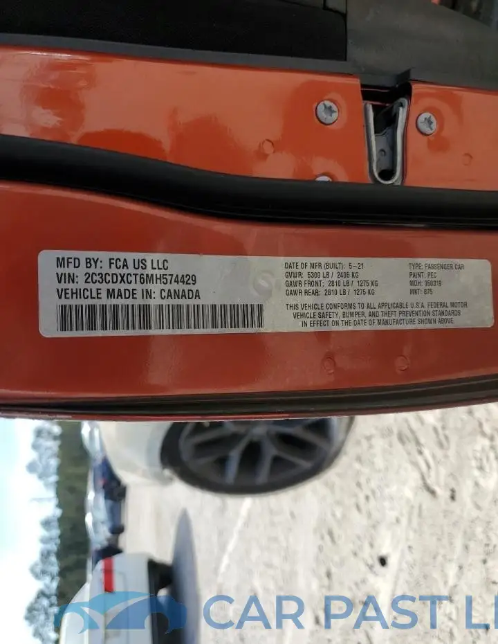 2C3CDXCT6MH574429# 12