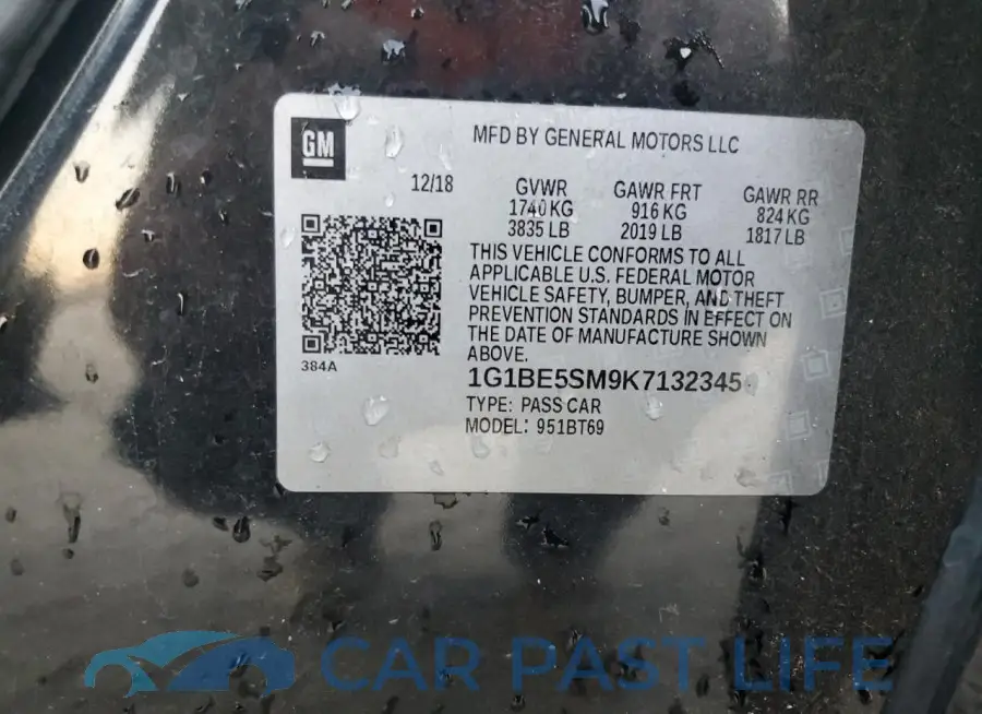 1G1BE5SM9K7132345# 12