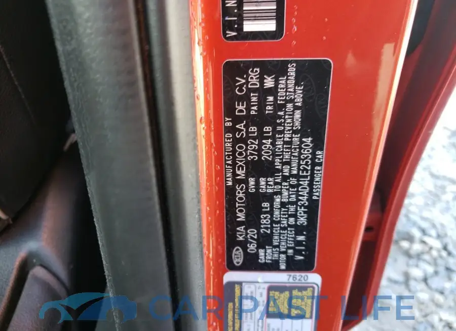 3KPF34AD4LE253604# 12