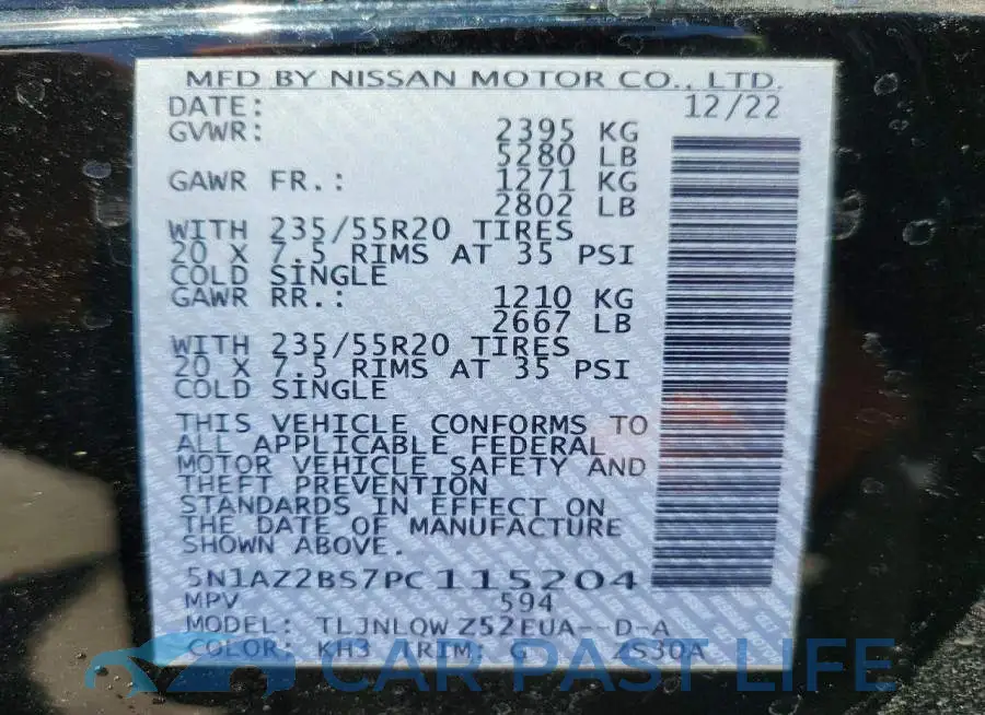5N1AZ2BS7PC115204# 13