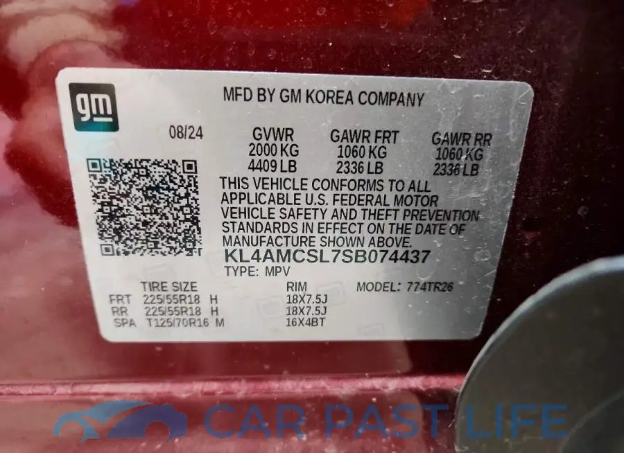 KL4AMCSL7SB074437# 13