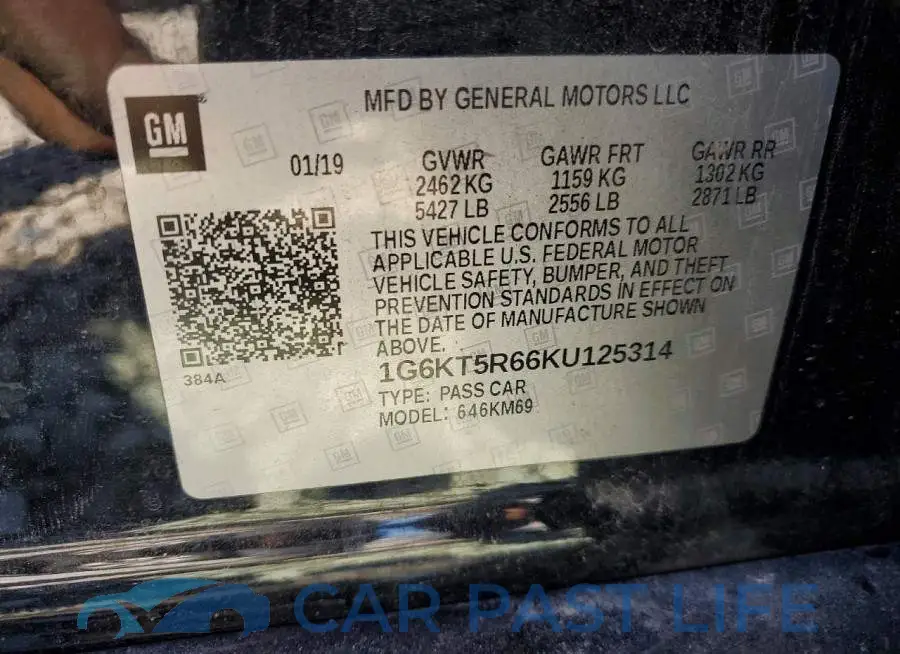 1G6KT5R66KU125314# 12