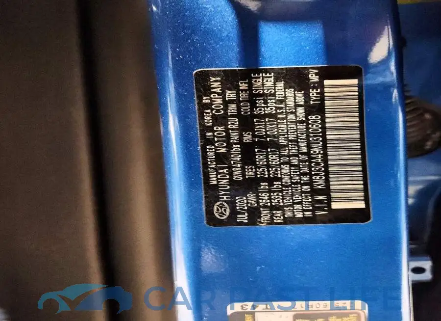 KM8J3CA49MU310608# 13