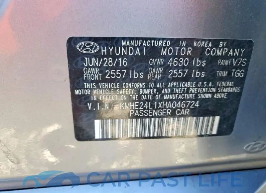 KMHE24L1XHA046724# 12