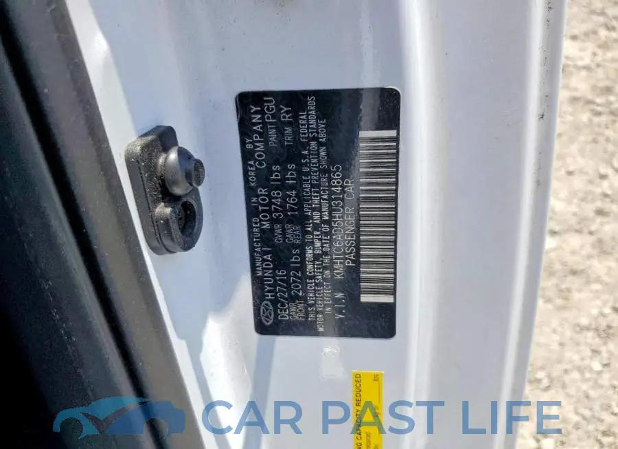 KMHTC6AD5HU314865# 12
