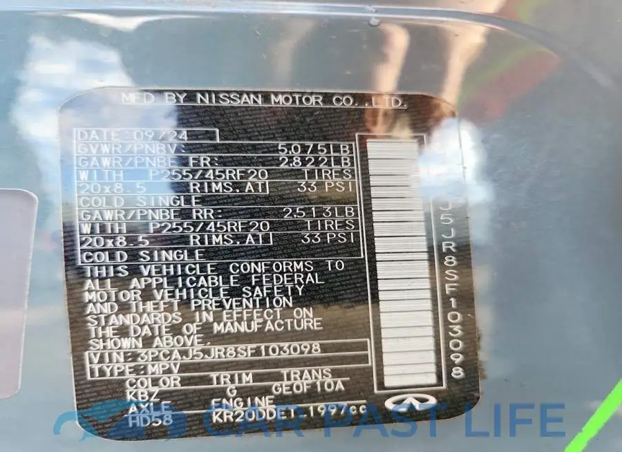 3PCAJ5JR8SF103098# 13