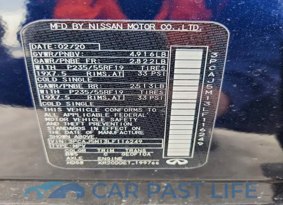 3PCAJ5M13LF116249# 13