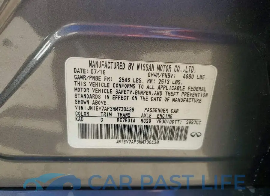 JN1EV7AP3HM730438# 12