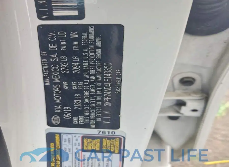 3KPF24AD4LE143350# 12