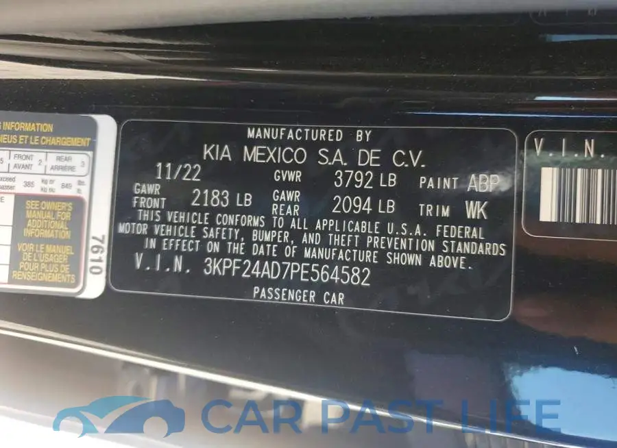 3KPF24AD7PE564582# 12