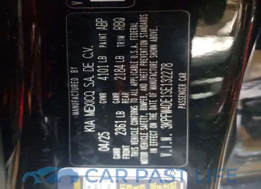 3KPFW4DE1SE132278# 13