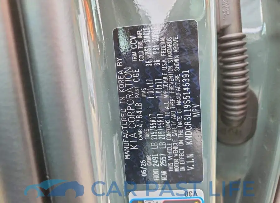 KNDCR3L19S5145391# 13