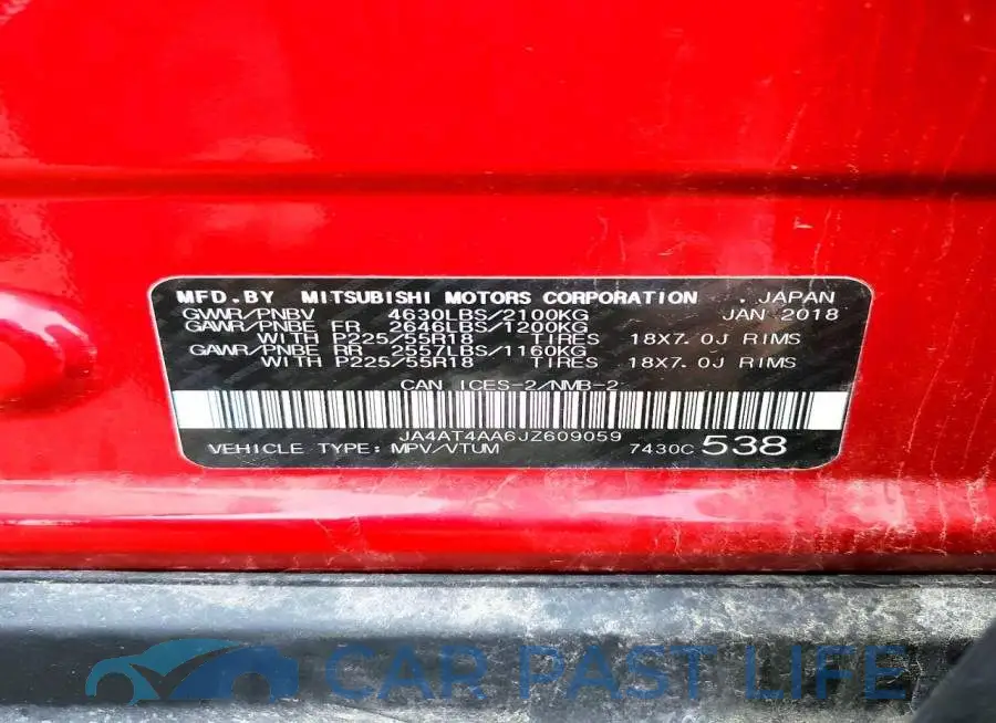 JA4AT4AA6JZ609059# 14