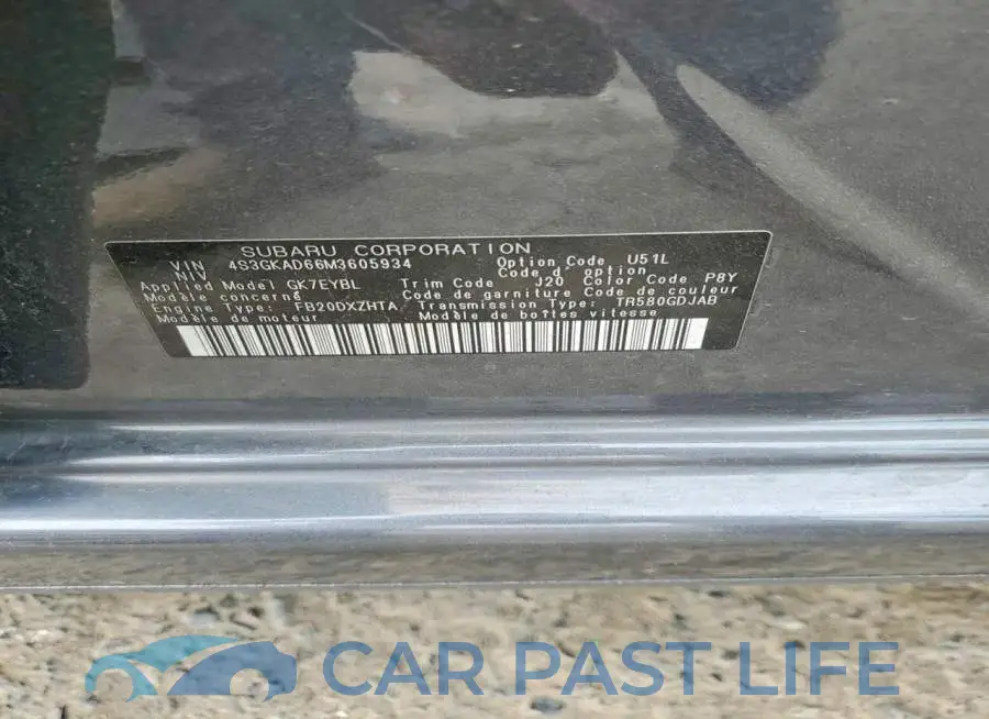 4S3GKAD66M3605934# 12
