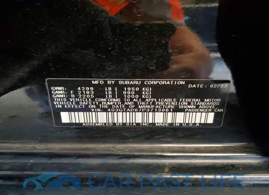 4S3GTAD67P3713061# 13