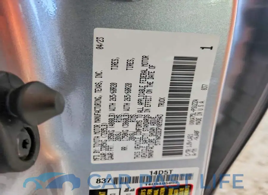 5TFNA5DB3PX095943# 12