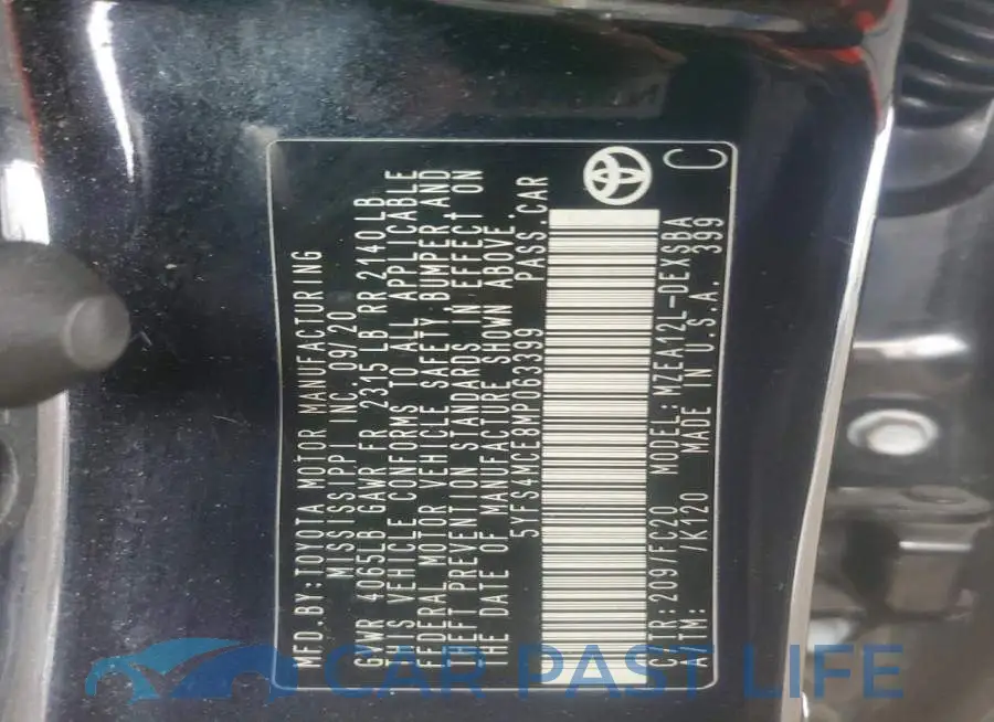 5YFS4MCE8MP063399# 12