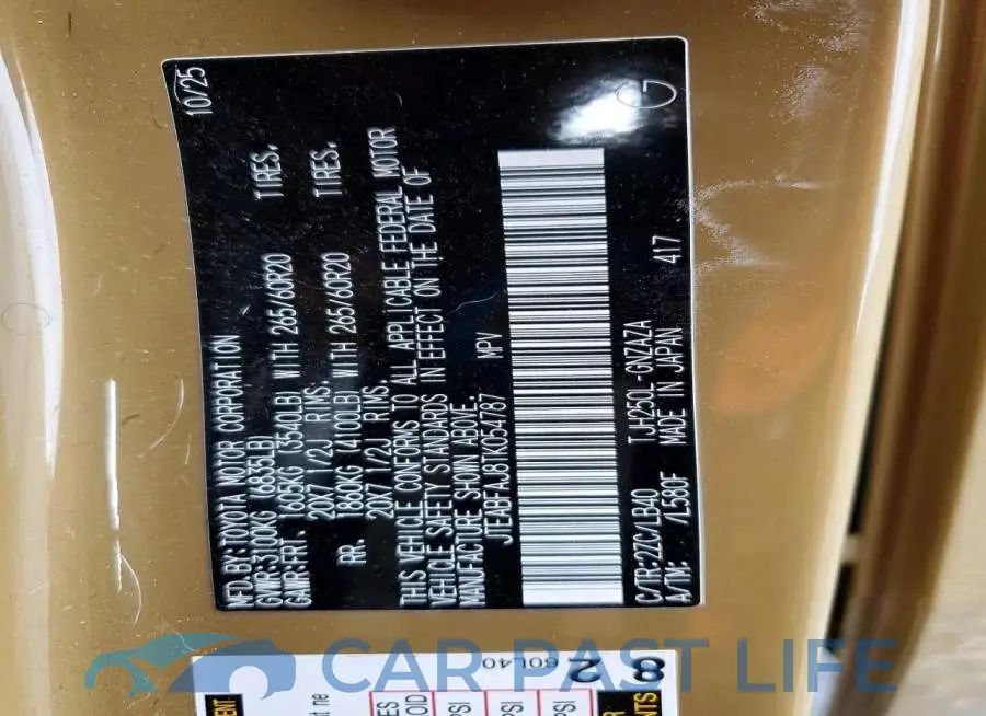 JTEABFAJ8TK054787# 14