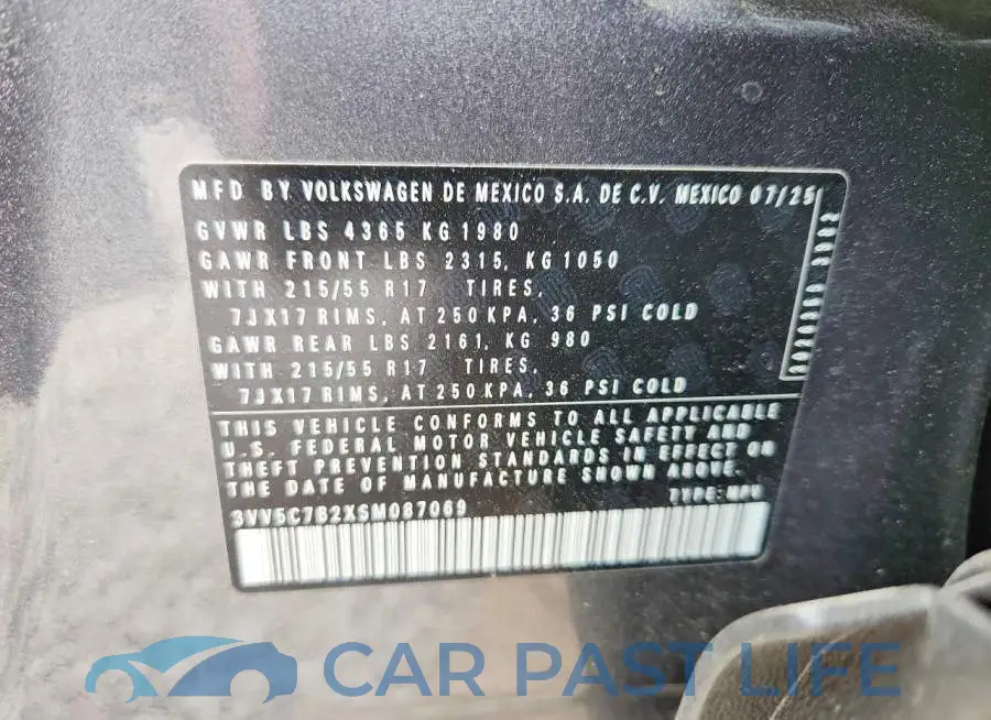 3VV5C7B2XSM087069# 13