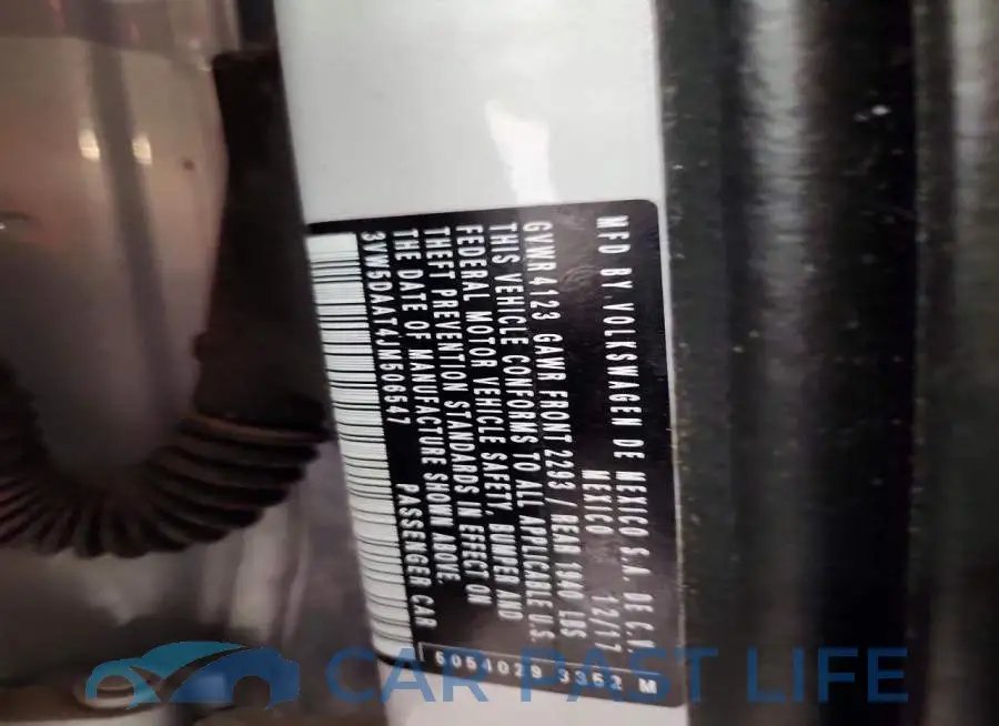 3VW5DAAT4JM506547# 12