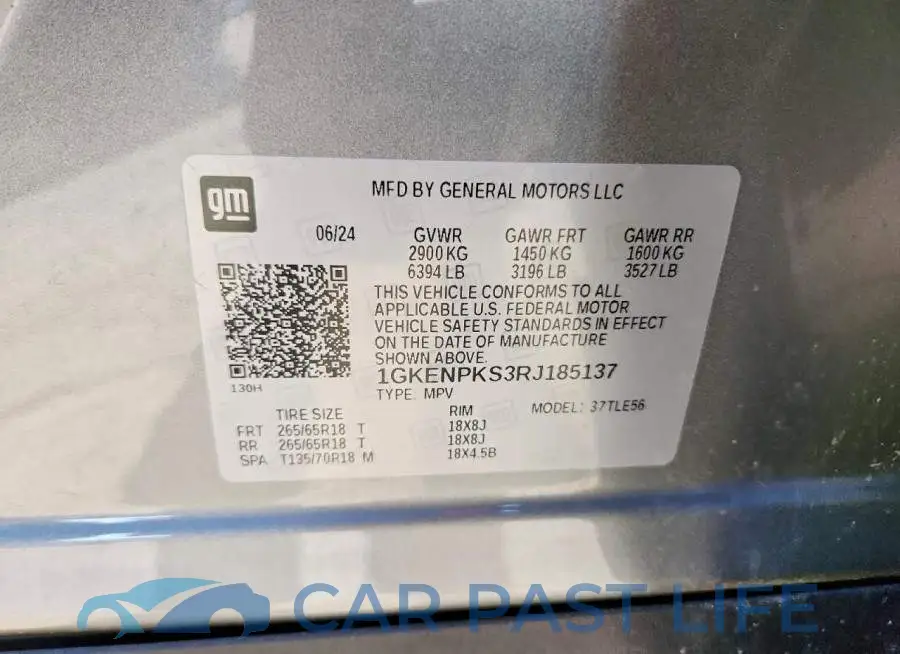 1GKENPKS3RJ185137# 14