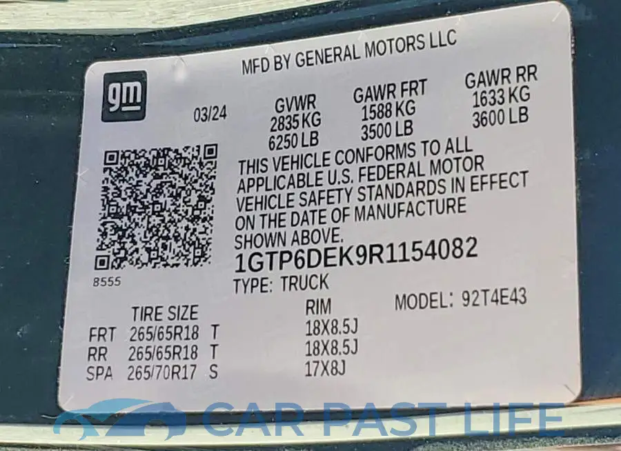 1GTP6DEK9R1154082# 13