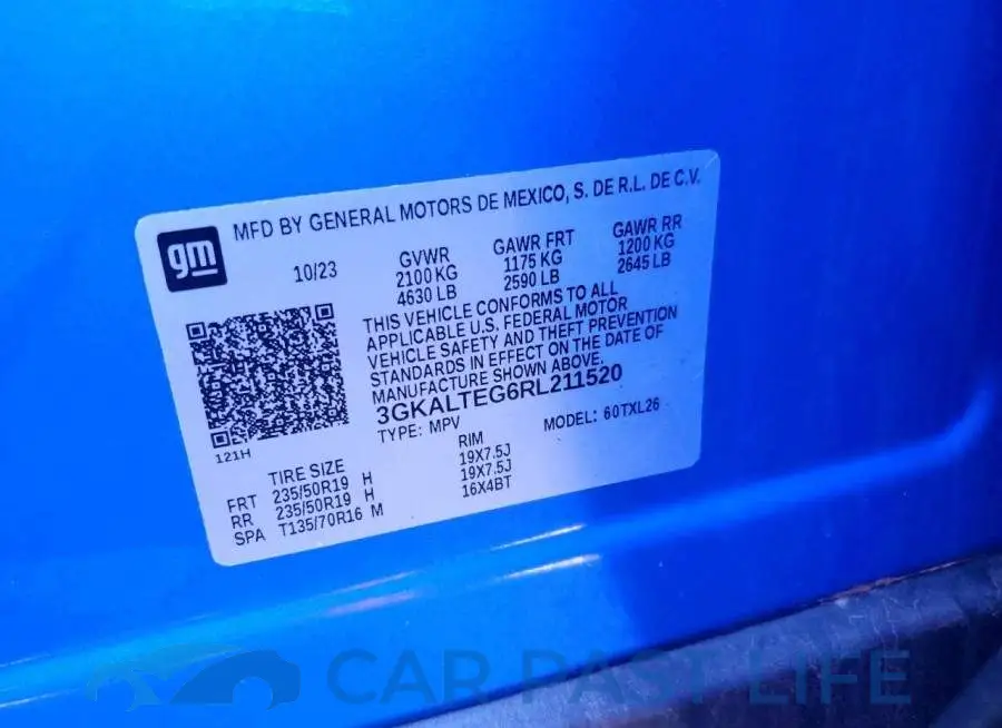 3GKALTEG6RL211520# 13