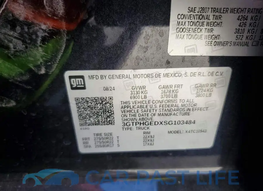 3GTPHGEDXSG103484# 12