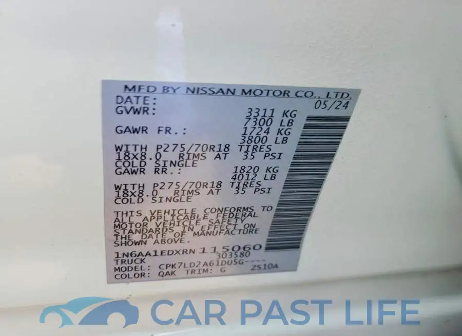 1N6AA1EDXRN115060# 12