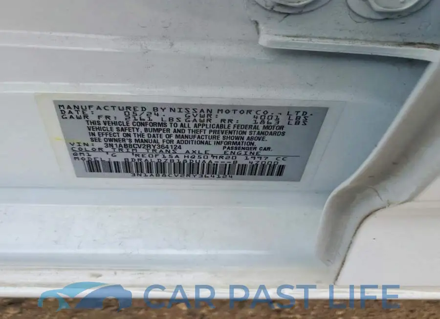 3N1AB8CV2RY364124# 12