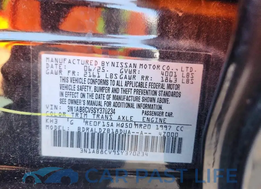 3N1AB8CV9SY370234# 12