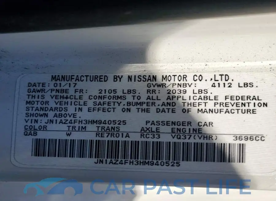 JN1AZ4FH3HM940525# 12