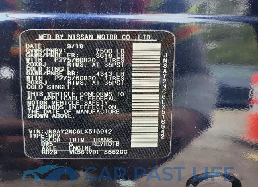 JN8AY2NC6LX516942# 13
