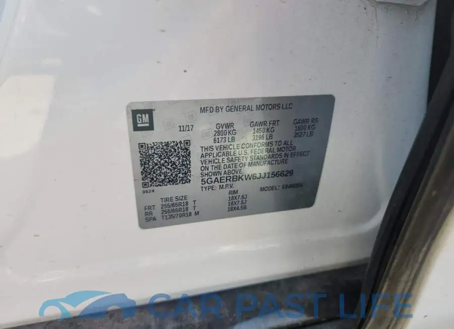 5GAERBKW6JJ156629# 13