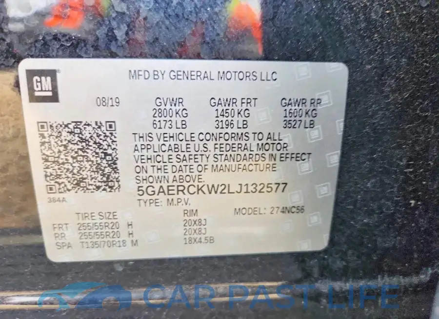 5GAERCKW2LJ132577# 13
