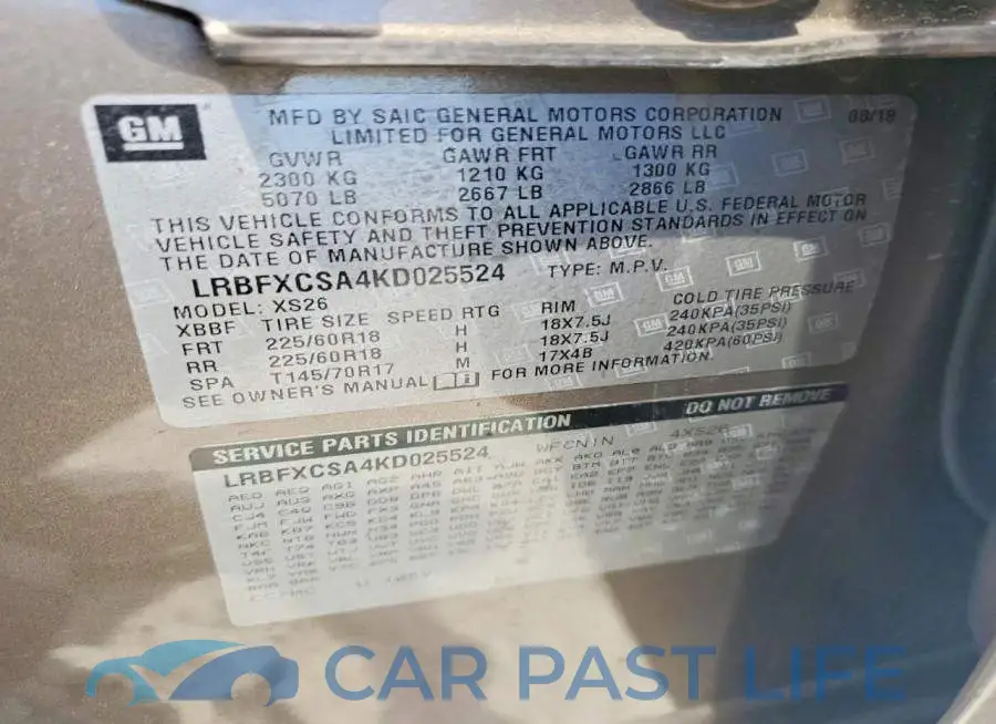 LRBFXCSA4KD025524# 13