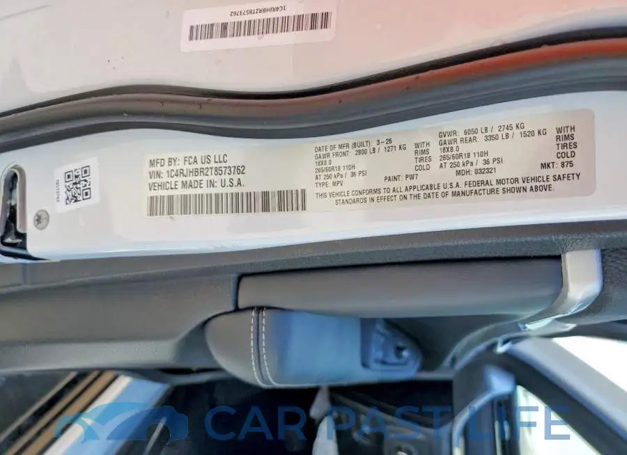 1C4RJHBR2T8573762# 12