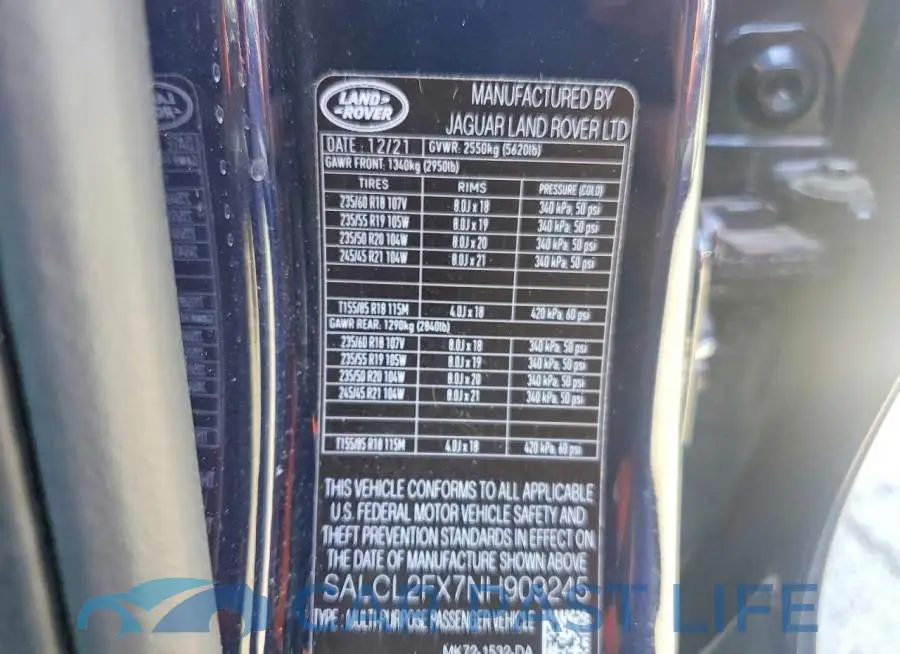 SALCL2FX7NH909245# 14